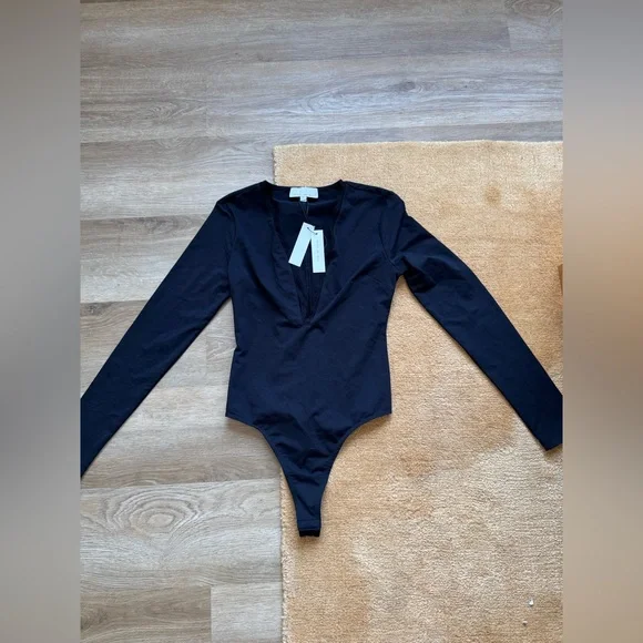 🎄NWT Fleur du Mal Margo Lace Long Sleeve Bodysuit - Picture 5 of 9